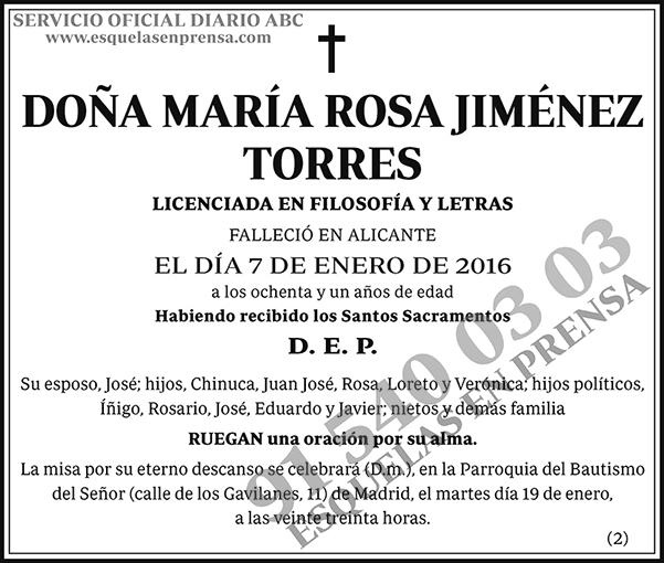 María Rosa Jiménez Torres